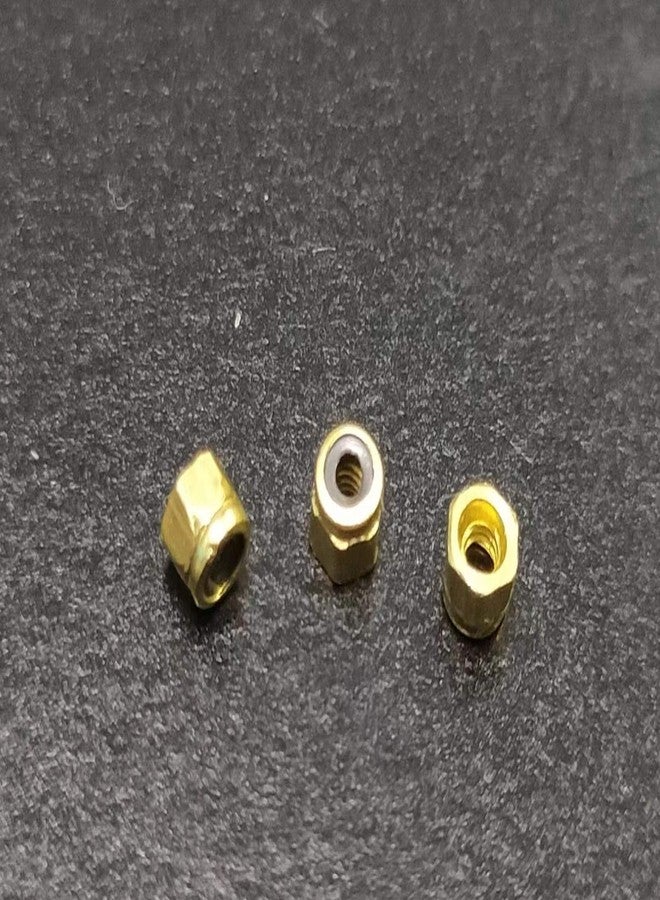 LEEFAI 24 Pcs Gold Fingerboard Self Lock Nuts for Fingerboard Trucks-Upgraded Nylon Insert - Image 3